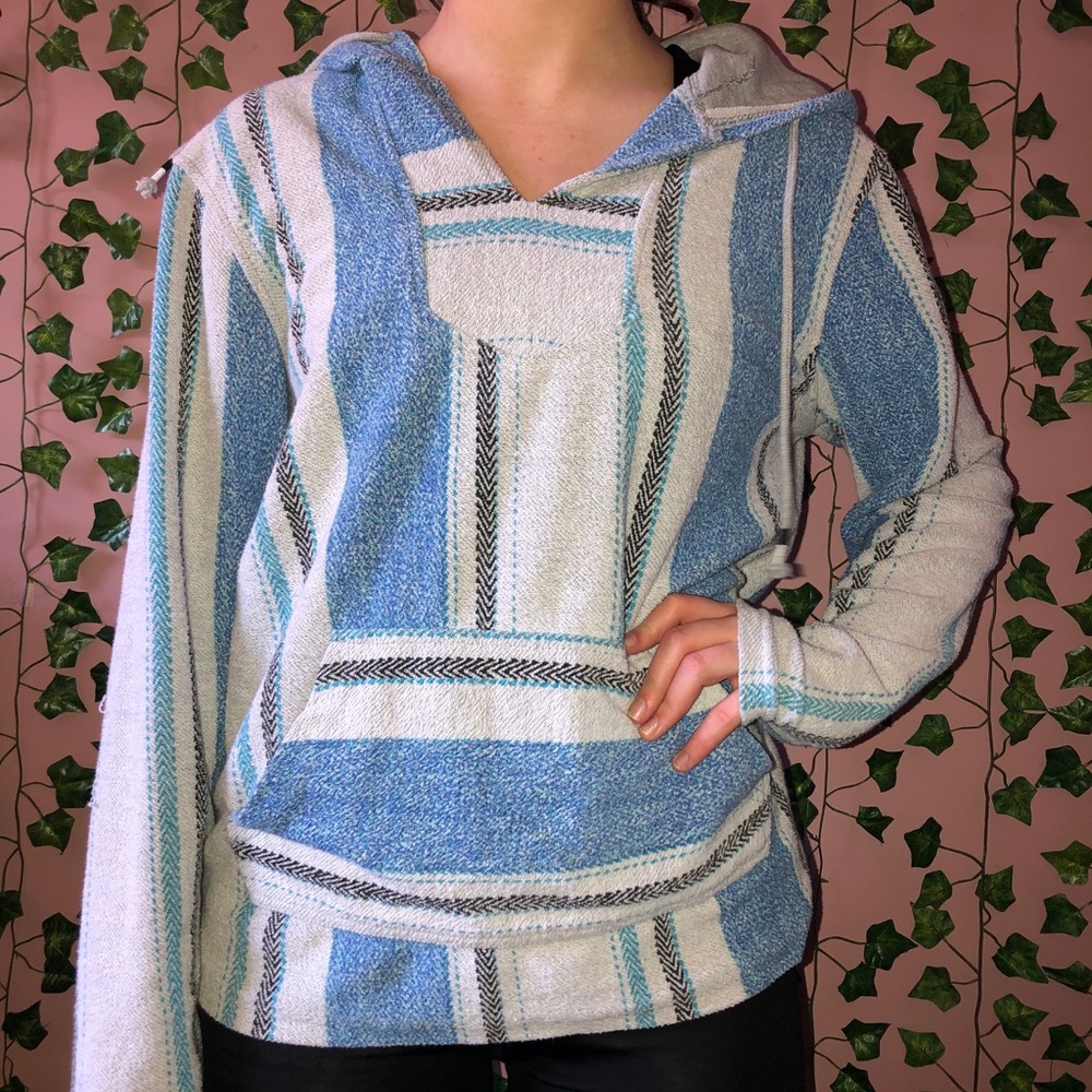 Blue and Grey Sweatshirt